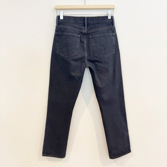Frame Denim Le Piper High Rise Ankle Straight Leg Cropped Jeans Minimalist 24 - Picture 9 of 9